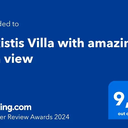 Alkistis With Amazing Sea View Villa